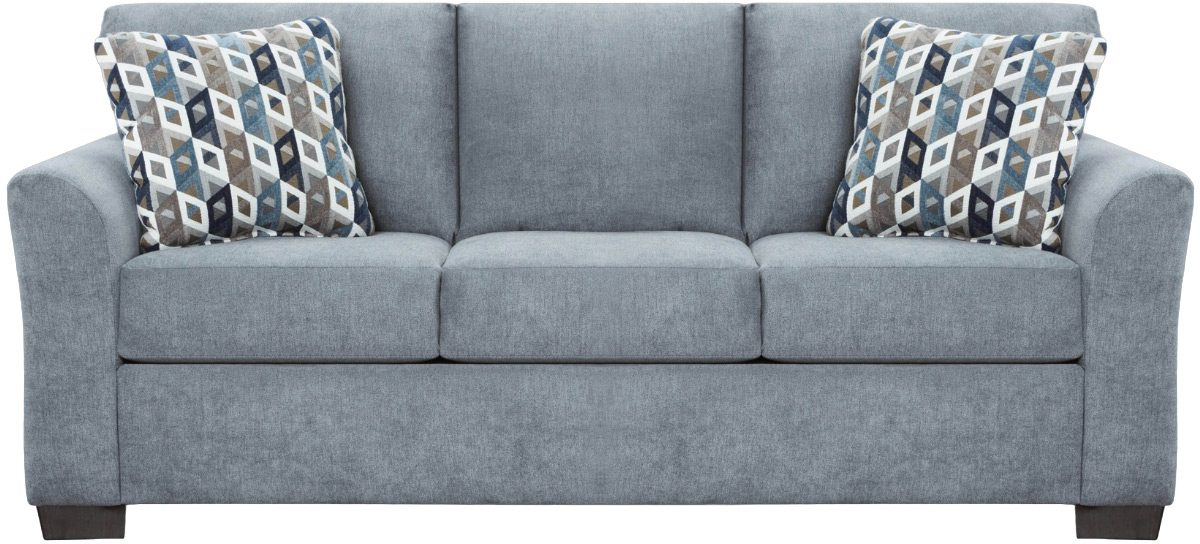 Affordable Furniture Anna Blue Grey Queen Sleeper Sofa Colder s Milwaukee Area