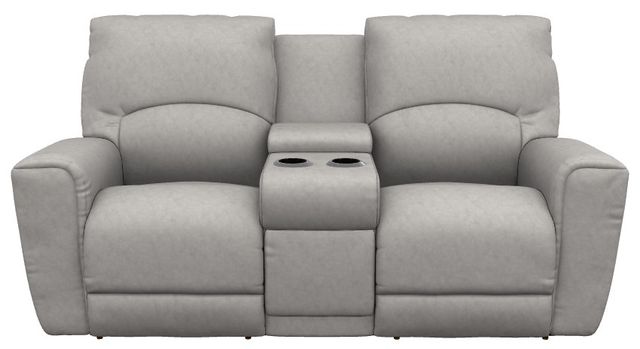 La-Z-Boy® Cassian Powder Power Reclining Loveseat with Console and Headrest-1