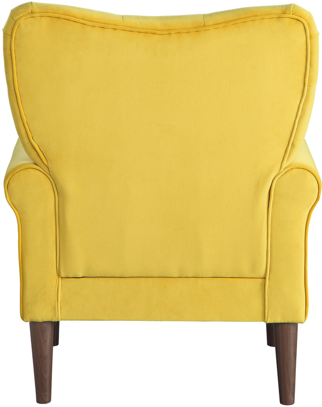 Mazin Furniture Kyrie Yellow Upholstered Accent Chair-3