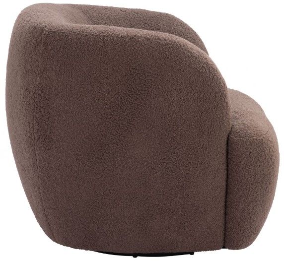 Zuo® Modern Govan Brown Swivel Chair-2