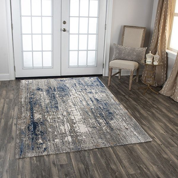 Rizzy Home Anatolia Blue 5'x8' Rectangular Rug-4