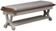 Liberty Furniture Farmhouse Reimagined Antique White/Chestnut Bed Bench-0