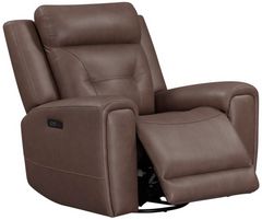 Liberty Furniture Beckham Aline Saddle Leather Power Recliner