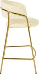 TOV Furniture Padma Set of 2 Cream Vegan Leather Counter Stools-4