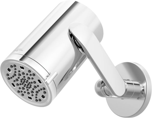 Brizo Roccesco™ Polished Chrome Multi-Function Sconce Wall Mount Shower Head with Jointed Shower Arm and Flange-0