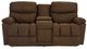 La-Z-Boy® Morrison Whiskey Manual Reclining Loveseat with Console-1