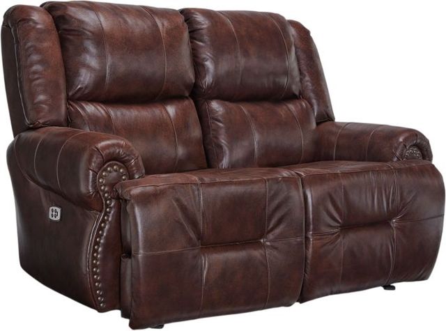Best® Home Furnishings Customizable Genet Leather Power Reclining Space Saver® Loveseat with Tilt Headrest-0