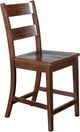 Sunny Designs™ Vineyard Rustic Mahogany 24" Ladderback Counter Stool-0