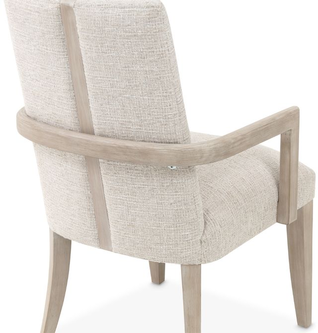 Michael Amini® Lotus Bay Sand Dining Arm Chair-4