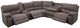 American Wholesale Furniture Cowboy 6-Piece Tumbleweed Power Reclining Curved Sectional-1