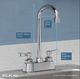 Elkay Chrome 4" Centerset Exposed Deck Faucet with 5" Gooseneck Spout and 2" Lever Handles-2