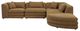 Moe's Home Collection Lowtide Alcove 5-Piece Amber Glow L-Shaped Modular Sectional and Ottoman-1