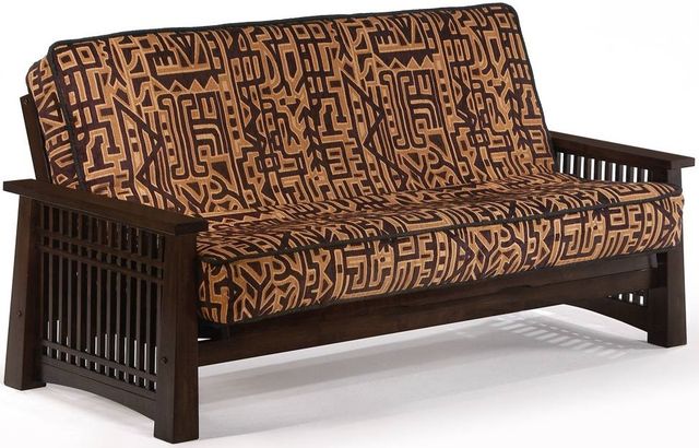 Night & Day Furniture™ Solstice Dark Chocolate Queen Moon Glider Futon-0