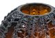 A & B Home Amber Textured Round Glass Vase-1