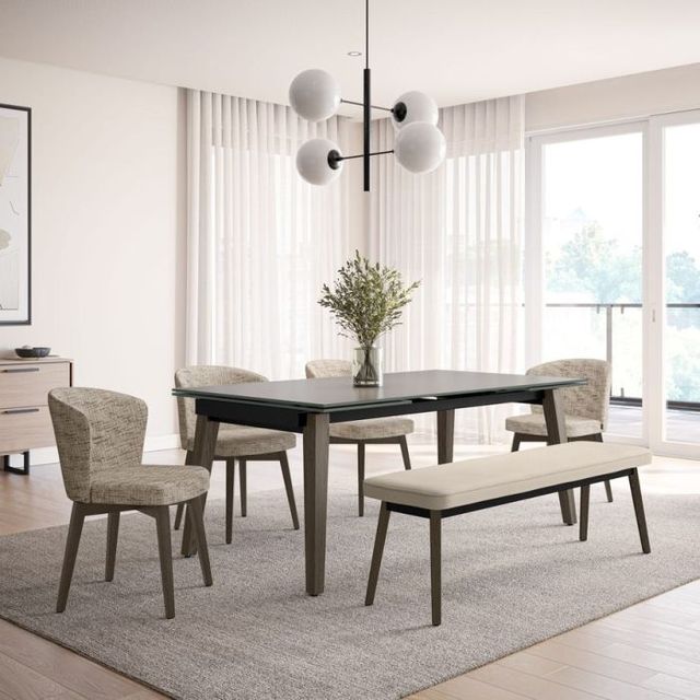 Amisco Customizable Nora 60'' Dining Bench-1