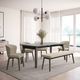 Amisco Customizable Nora 60'' Dining Bench-1