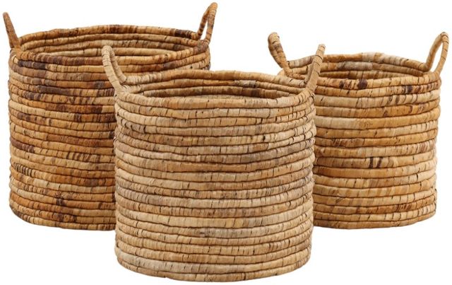 Dovetail Furniture Kerensa 3-Piece Natural Basket Set-1
