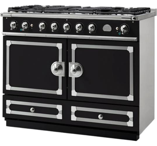 La Cornue CornuFé 110 43" Matte Black Pro Style Dual Fuel Range-1
