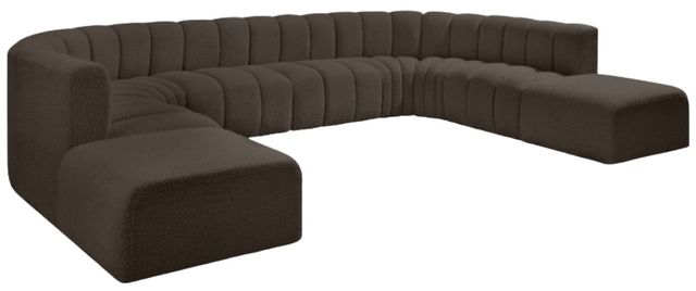 Meridian Furniture Arc 10-Piece Brown Sectional-0