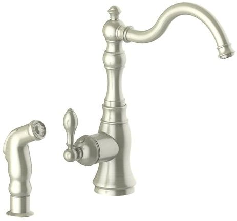 ZLINE Rembrandt Brushed Nickel Single Handle Kitchen Faucet and Side Sprayer-0