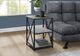 Monarch Specialties Inc. Grey 26"H Three Tier Black Metal Accent Table-1