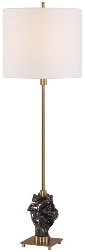 Uttermost® Fiori Dark Bronze Sculptural Buffet Lamp-0