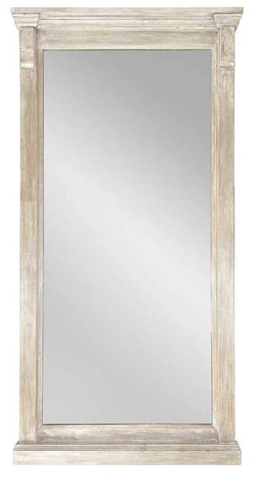 Classic Home Adelaide Natural Cream Wash Floor Mirror-0