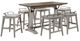 Steve Silver Co. Pendleton 7-Piece Ivory Counter Dining Set-0