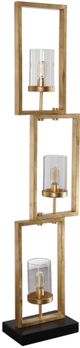 Uttermost® Cielo Antiqued Gold Leaf Floor Lamp-3