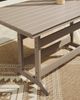 Signature Design by Ashley® Sandy Dune Medium Brown Aluminum/Plastic Outdoor Counter Table-4