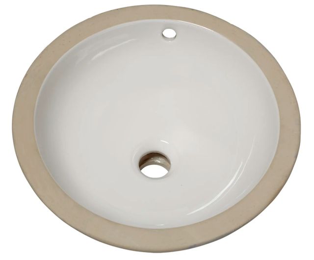 American Standard Orbit White Under Counter Sink-0