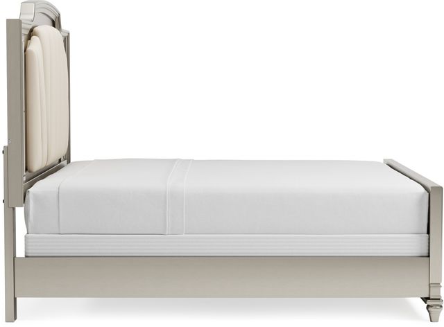 Signature Design by Ashley® Chevanna Platinum King Upholstered Panel Bed-4