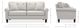 La-Z-Boy® Laurel Smoke Sofa-2