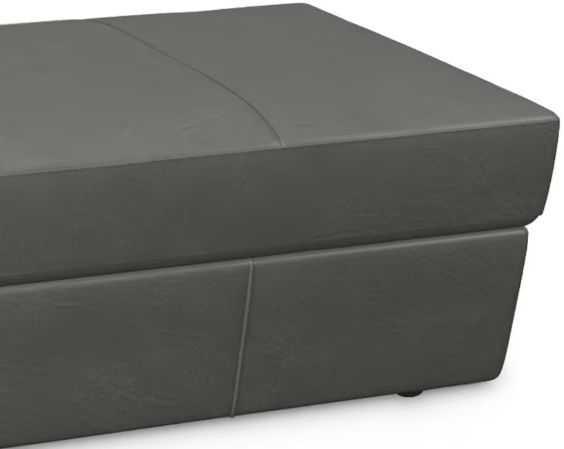 Bassett® Furniture Customizable Ellery Leather Storage Ottoman-1