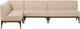 Four Hands Ellington 3-Piece Irving Flax L-Shape Dining Banquette-2