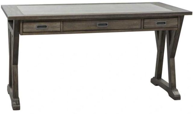 Liberty Furniture Stone Brook Rustic Saddle Laptop Desk-0