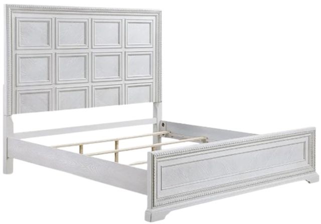 Crown Mark Alexandria Antique White Queen Panel Bed-2