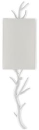 Currey & Company Baneberry Gesso White Wall Sconce-0