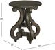 Magnussen Home® Bellamy Peppercorn Round Accent Table-2