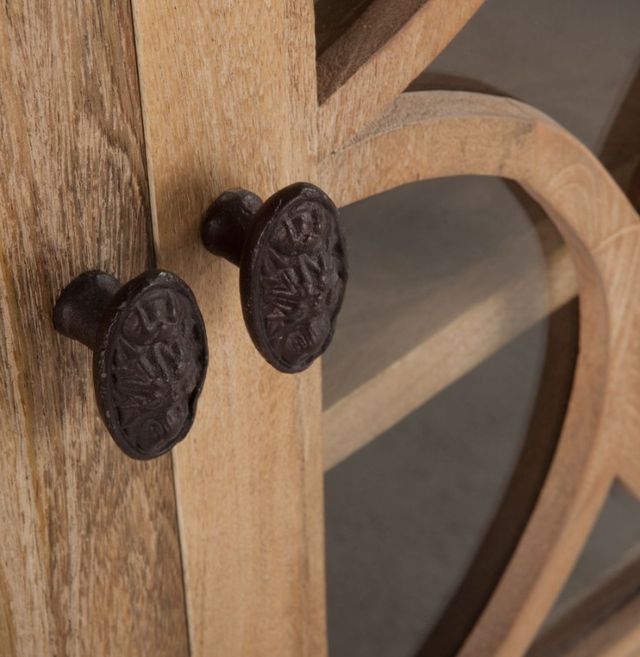 Home Trends & Design San Rafael Antique Oak Cabinet-3