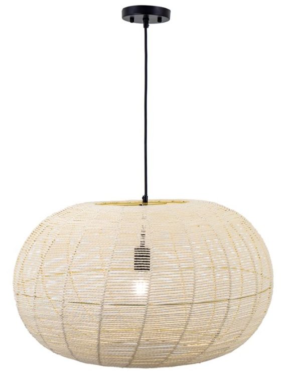 YHD Sina Beige 1-Light Large Pendant Lighting-0
