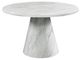 Elements International Bellini White Round Dining Table-0