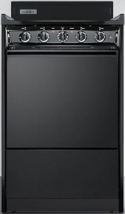Summit® 20" Black Freestanding Electric Range-0