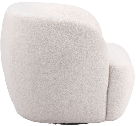 Zuo® Modern Govan Ivory Swivel Chair-3