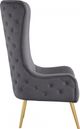 Meridian Furniture Alexander Grey Velvet Accent Chair-2
