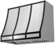 Zephyr Designer Collection 36'' Matte Black Forte Hood Banding Kit-1