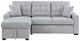 Homelegance® McCafferty 2-Piece Gray Left-Arm Facing Sleeper Sectional with Hidden Storage-3