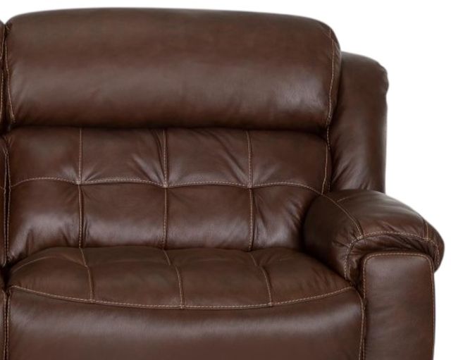 Franklin™ Corwin Dakota Brown Leather Dual Seat Power Reclining Sofa-1