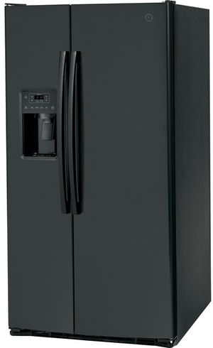 GE 25.3 Cu. Ft. Black Stainless Side-By-Side Refrigerator GE 25.3 Cu. Ft. Black Stainless Side-By-Side Refrigerator