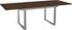 Amisco Customizable Burton 96" Rectangular Extendable Table with 1" Walnut Veneer Top and 1 Leaf-1
